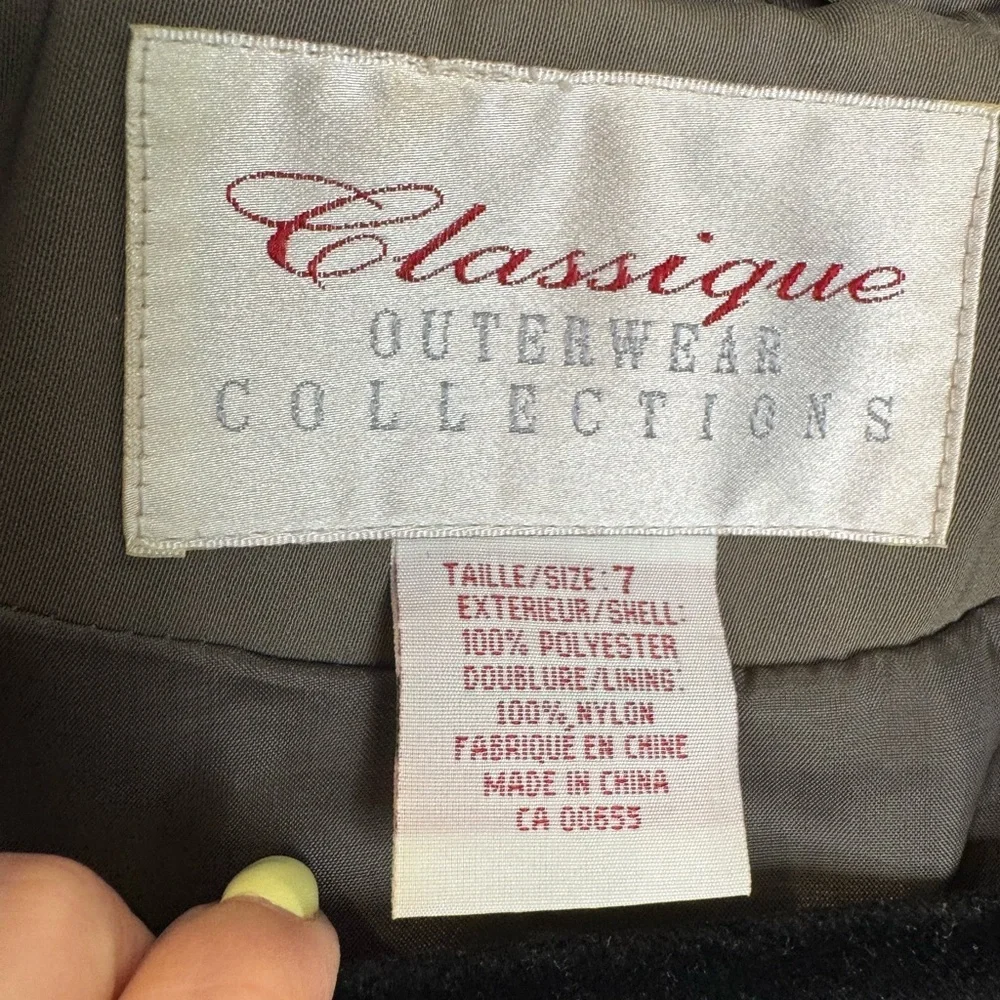 Timeless Gray Vintage Trench Coat with Cinched chain Waist double breasted - Picture 4 of 11